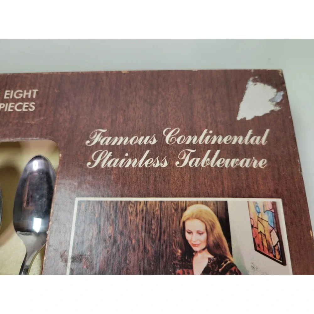 Vintage NIB Continental Gypsy Stainless Flatware 50pc‎ Service 8 Settings Japan